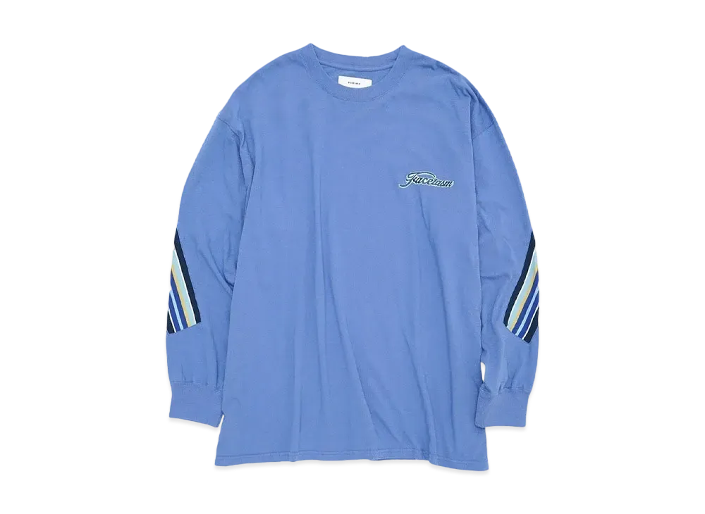FACETASM RIB LONG SLEEVE TEE "BLUE"