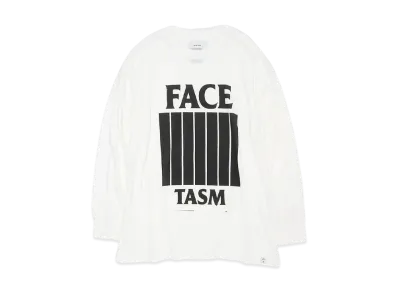 FACETASM 7 BARS LONG SLEEVE TEE "WHITE"