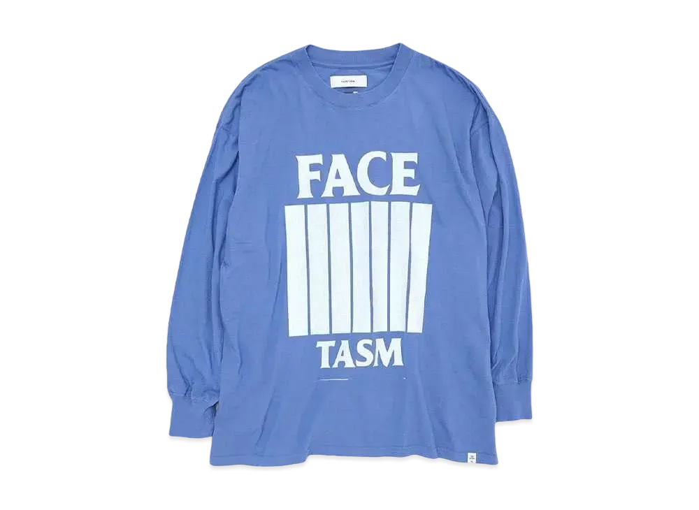 FACETASM 7 BARS LONG SLEEVE TEE "BLUE"
