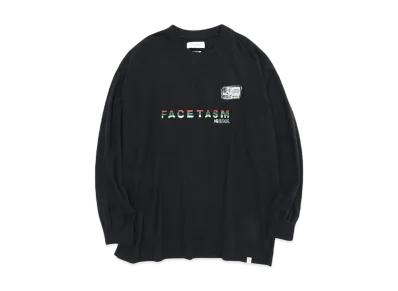 FACETASM HANDYCAM LONG SLEEVE TEE "BLACK"
