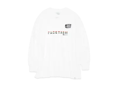 FACETASM HANDYCAM LONG SLEEVE TEE "WHITE"