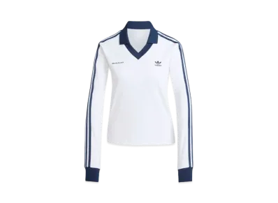 adidas x Sporty & Rich Long Sleeve Soccer Jersey "White/Night Indigo"