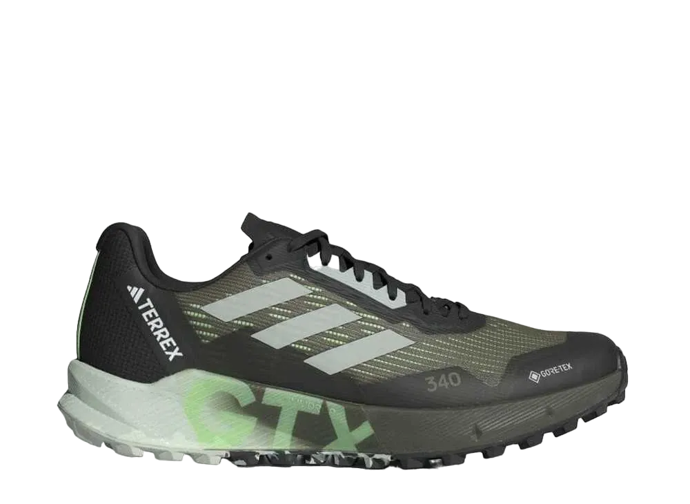 adidas Terrex Agravic Flow GORE-TEX 2.0 "Olive Straighter/Wonder Silver/Green Spark"
