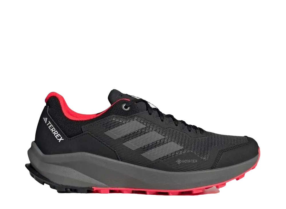 アディダス テレックス トレイルライダー ゴアテックス トレイルランニング "コアブラック/グレーフォー/ソーラーレッド"
