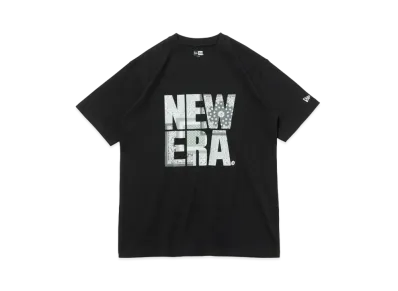 NEW ERA Short Sleeve Cotton T-Shirt Paisley Square Regular Fit "Black"