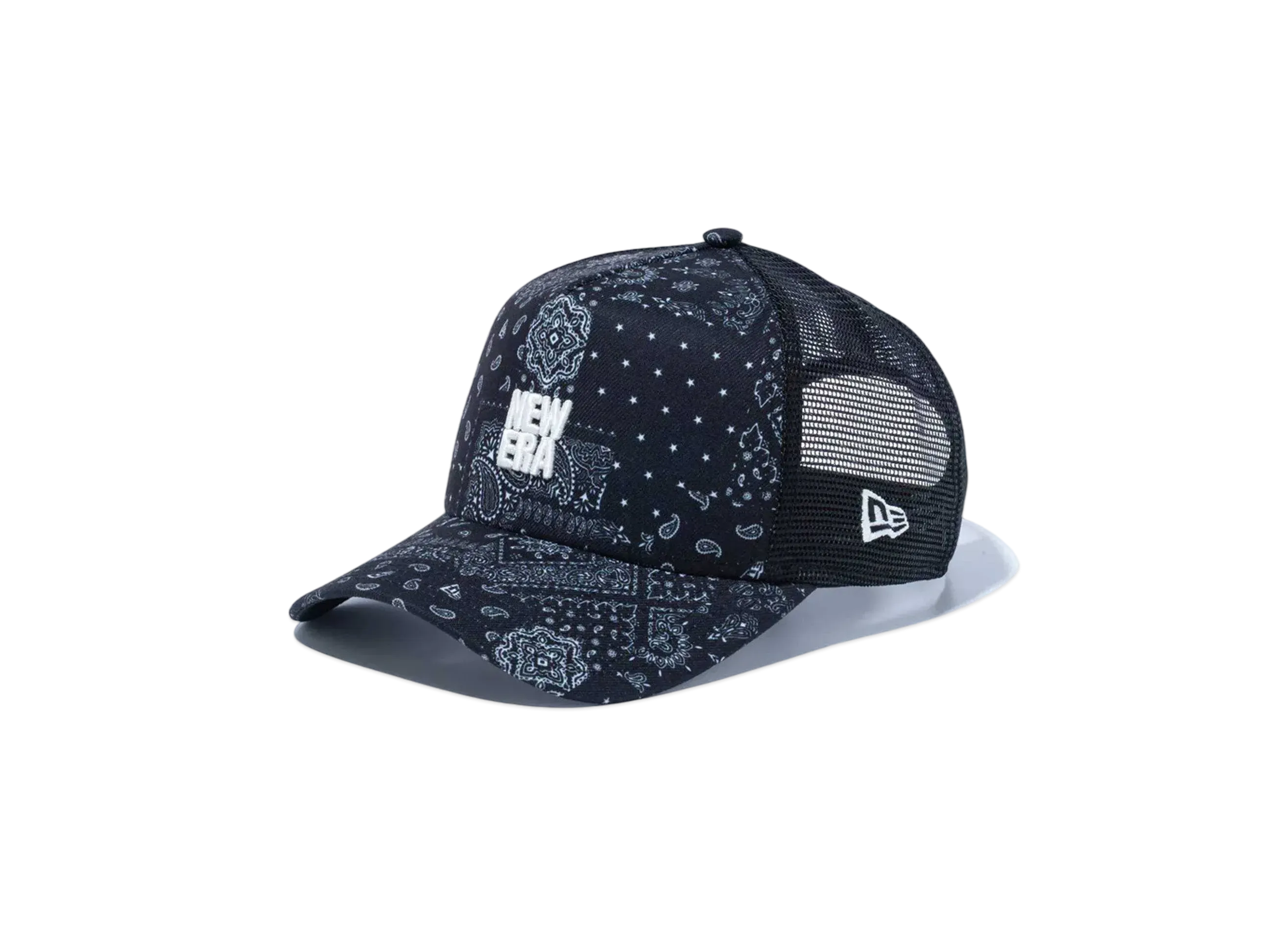 NEW ERA 9Forty A-Frame Tracker Paisley Square Logo "Black"