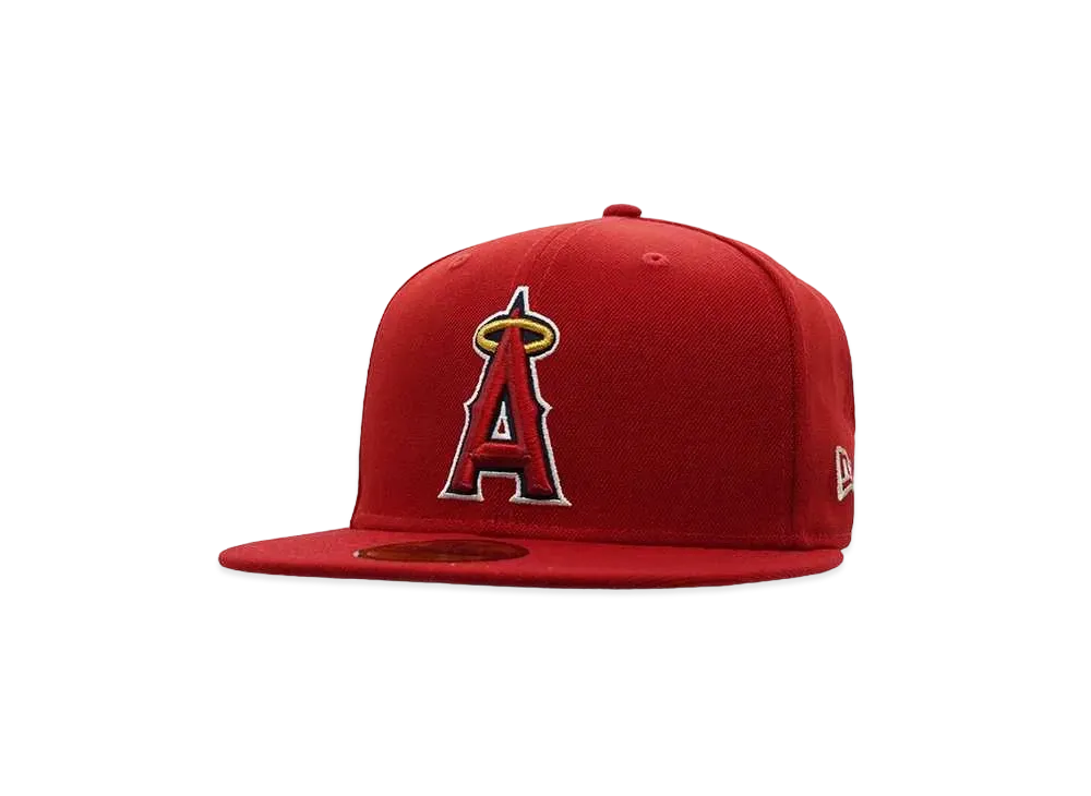 NEW ERA x Shohei Ohtani 59Fifty American League MVP & Home Runs Leaders Los Angeles Angels HR Patch Scarlet / Chrome White "Scarlet"