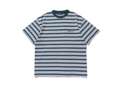 XLARGE STRIPED S/S TEE "GREEN"