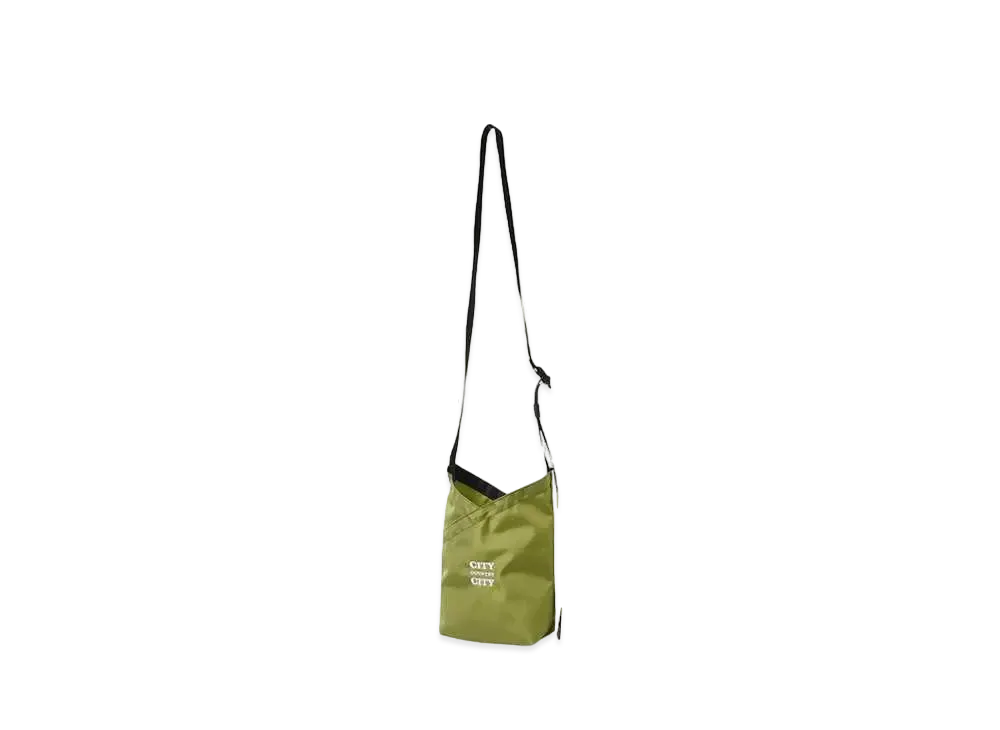 CITY COUNTRY CITY hobo x CITY COUNTRY CITY AZUMA SHOULDER BAG NYLON OXFORD "PISTACHIO"