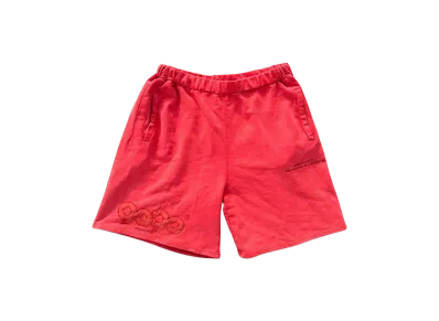 9090 9090 OG Wash Half Pants "WASH RED"