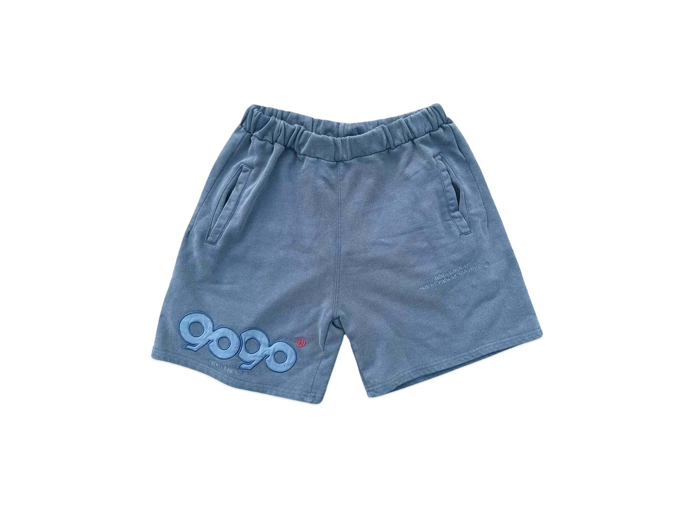 9090 9090 OG Wash Half Pants "WASH BLUE"