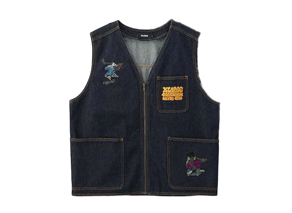 XLARGE x CSC Denim Vest "Indigo"