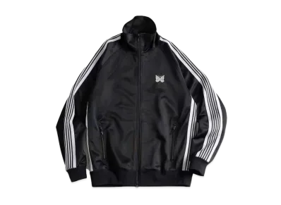 Needles Track Jacket Poly Smooth "Black/White"