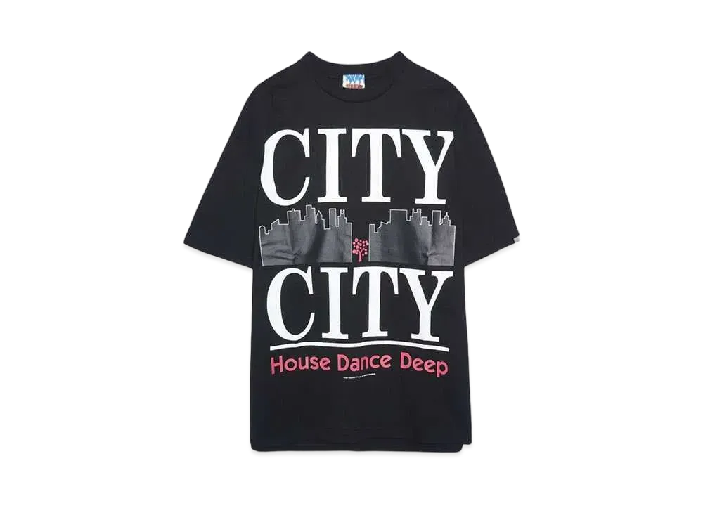 CITY COUNTRY CITY COTTON T-SHIRT CITY CITY "BLACK"
