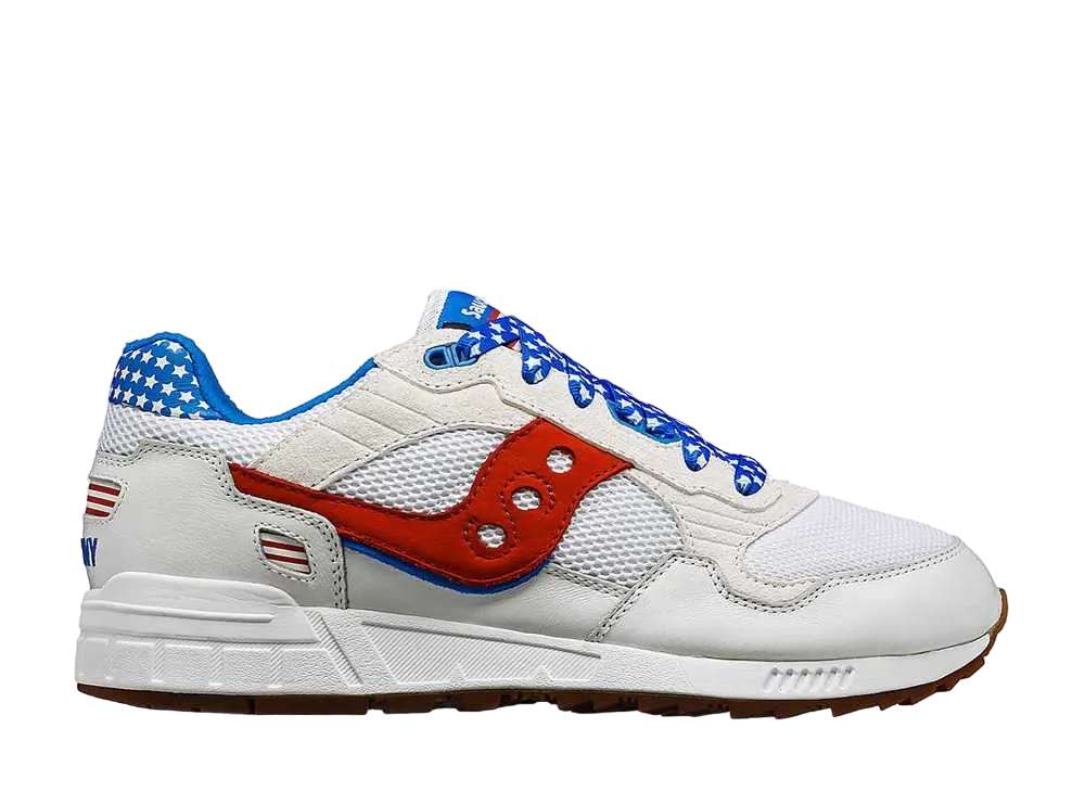 サッカニー シャドウ5000 ファイヤーワークス "ホワイト/レッド/ブルー"