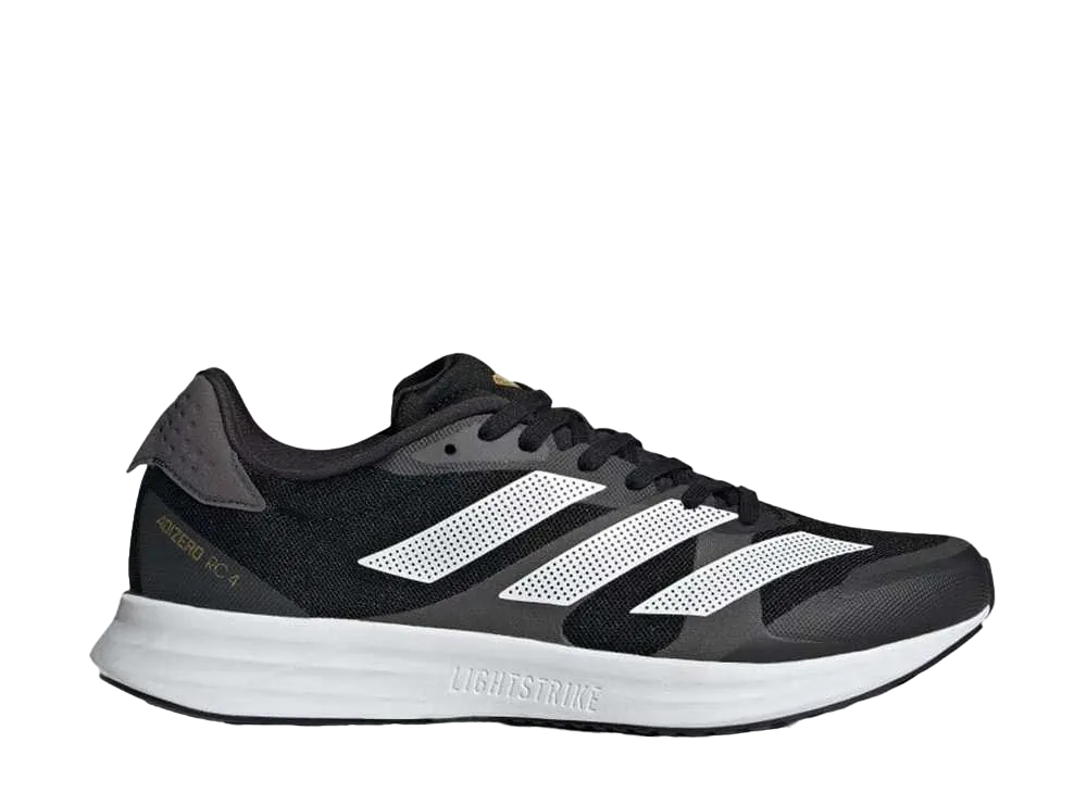 アディダス アディゼロ RC4 ワイド "コアブラック/フットウェアホワイト/グレーシックス"