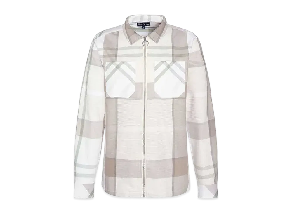 Barbour Blue Chalk Tartan Shirt Blouson "Beige"