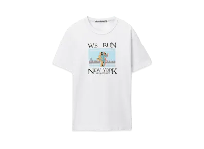Alexander Wang Compact Jersey Marathon T-shirt "Gunsmoke"