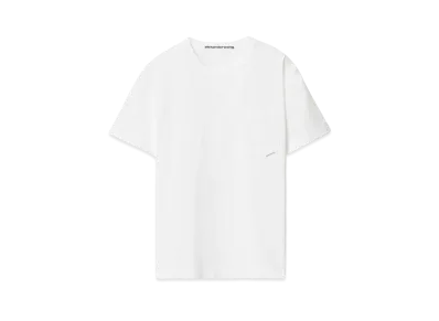 Alexander Wang High Twist Jersey Pocket T-shirt "White"