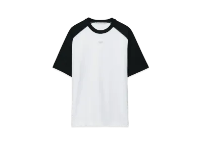 Alexander Wang Jersey Short Sleeve Raglan T-Shirt "White/Black"