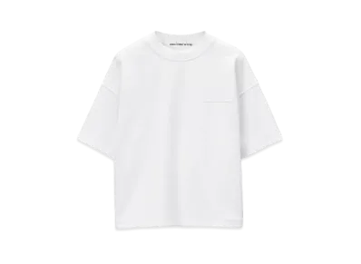 Alexander Wang Cotton Jersey Logo Oversized T-Shirt "White"