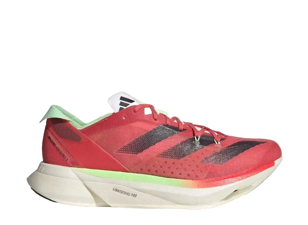 アディダス アディゼロ アディオス プロ 3 M "プリラブドスカーレット/オーロラメタリック/ソーラーレッド"