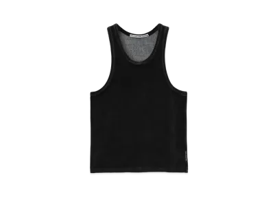Alexander Wang Velor Crew Neck Tank Top "Washed Pepper"