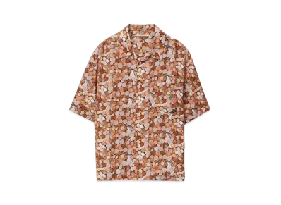Alexander Wang Washed Cupro Coin Camp Shirt "Copper"