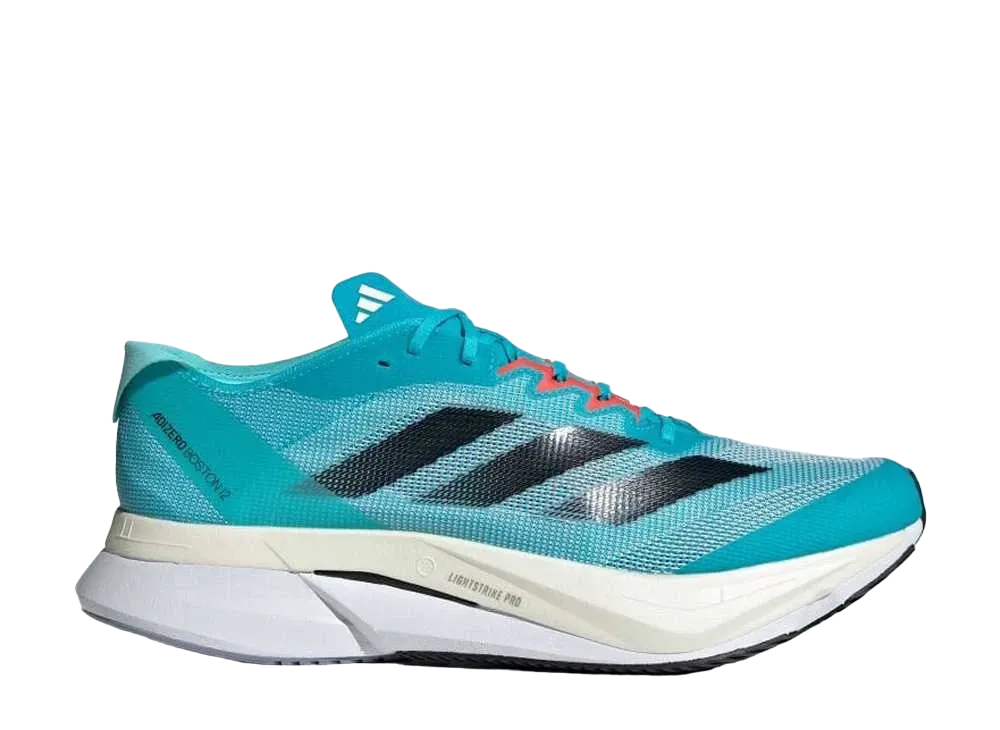 アディダス アディゼロ ボストン12 "ルシッドシアン/コアブラック/フラッシュアクア"