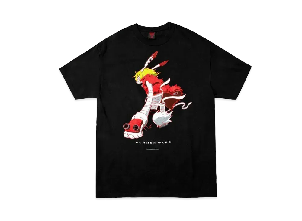 Geeks Rule x SUMMER WARS Silkscreen Printing T-Shirt "Black"