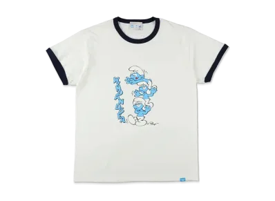 WIND AND SEA x Smurf Raglan M/S Tee (Smurf) "Navy/Multi"