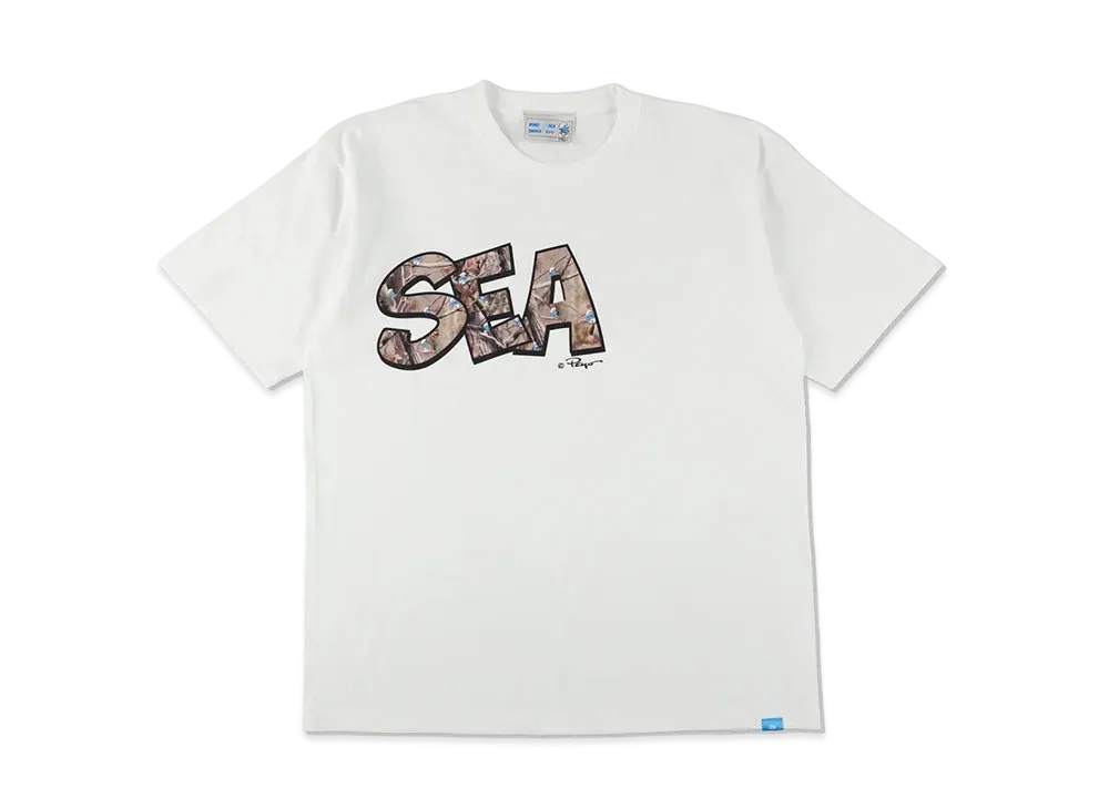 WIND AND SEA x Smurf S/S Tee (Wind And Smurf) "White"