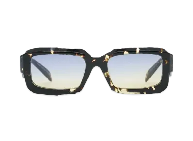PRADA PR 27ZSF "BLACK MALT TORTOISE/CLEAR FIFTY YELLOW/DARK BLUE"