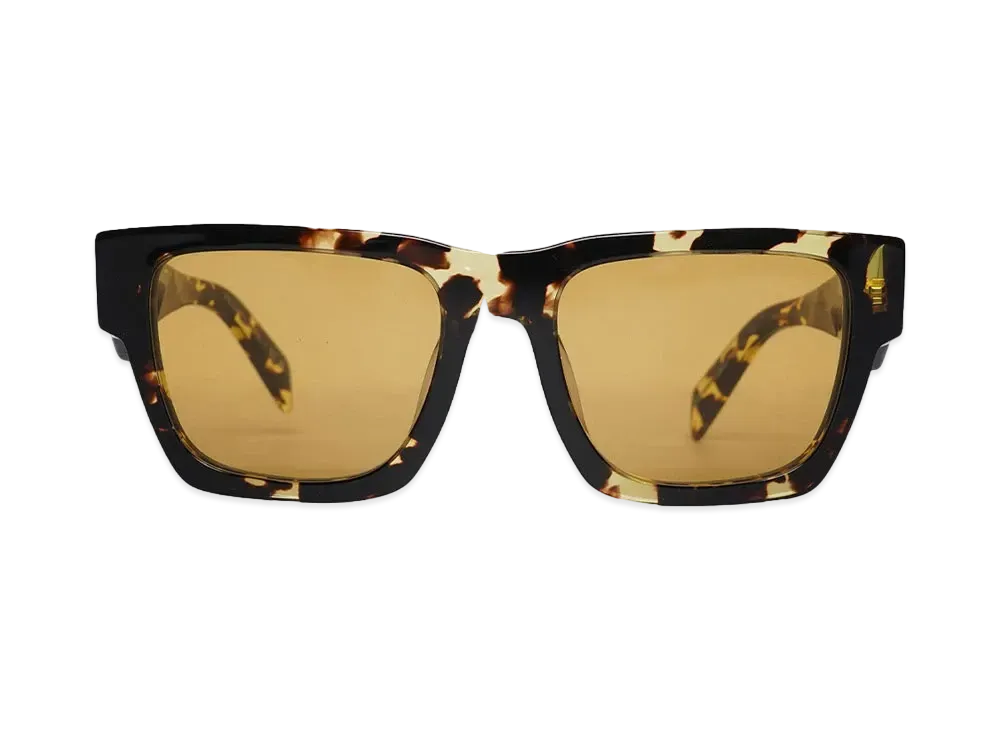 PRADA PR A06SF "TORTOISE BLACK MALT/YELLOW"