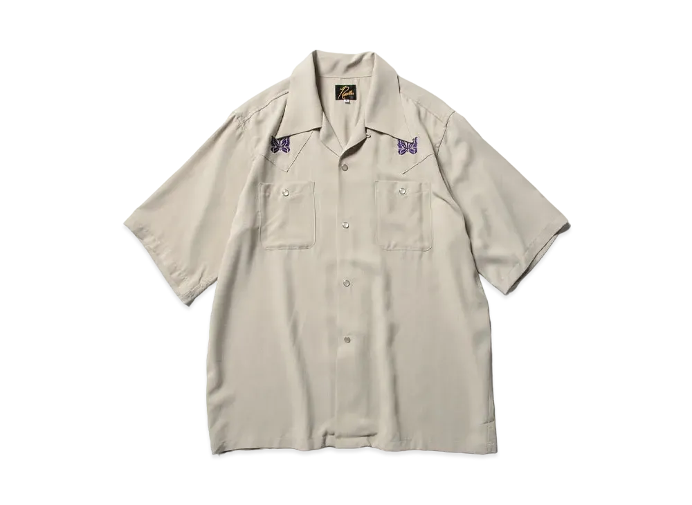 Needles S/S Cowboy One-Up Shirt - R/PE Twill "Beige"