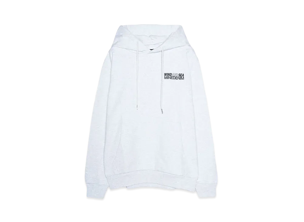 WIND AND SEA x MINEDENIM Photo Hoodie "LIGHT GLAY"