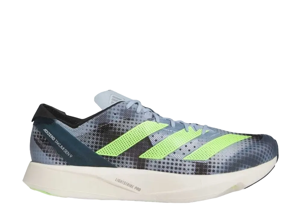 アディダス アディゼロ タクミ セン9 "ワンダーブルー/ルシッドレモン/コアブラック"