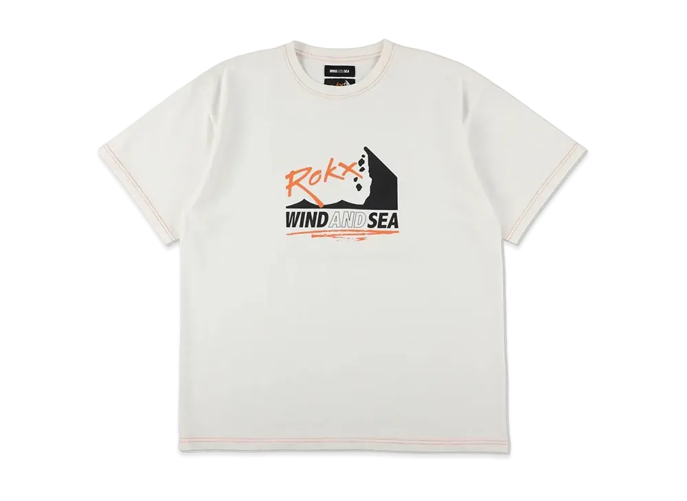 WIND AND SEA x ROKX Front Logo Tee "White"