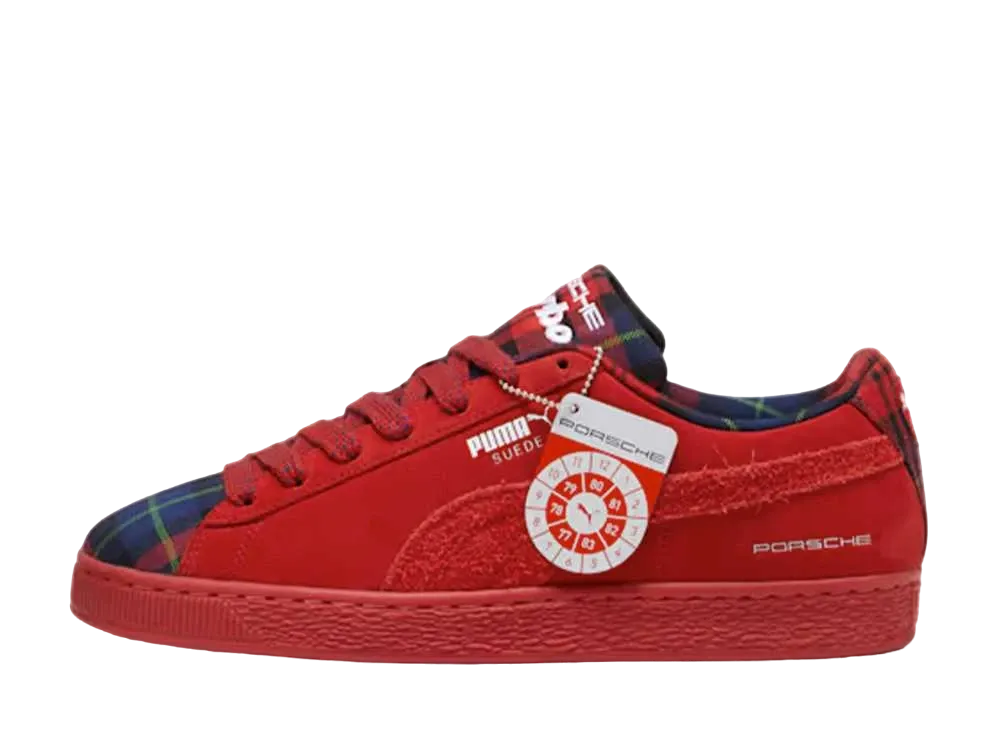 Porsche Legacy × Puma Suede Classic Tartan "Redmazing"