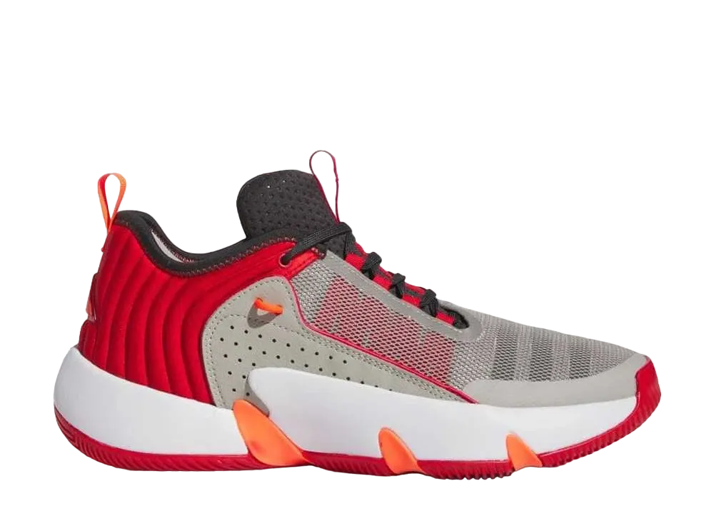 アディダス トレイ アンリミテッド "メタルグレー/カーボン/ベタースカーレット"