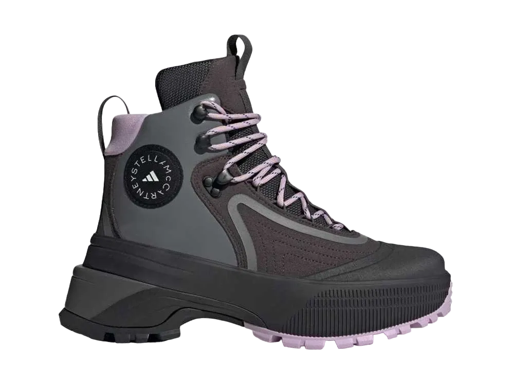 ステラマッカートニー × アディダス ウィメンズ テレックス ハイキングブーツ "ユーティリティブラック/パープルグロー/グレーフォー"