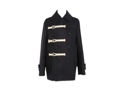 sacai Wool Melton Jacket "Dark Navy"