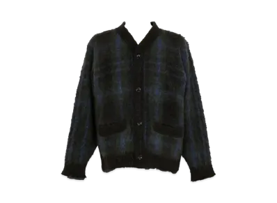 sacai Plaid Knit Cardigan "Black"