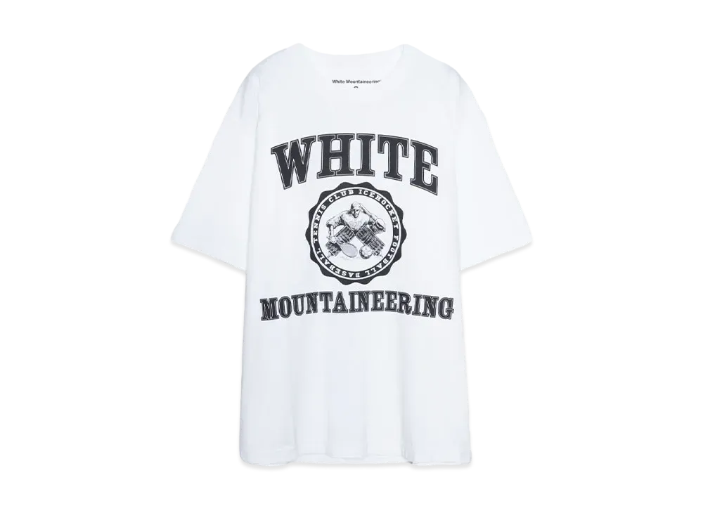 White Mountaineering WM COLLEGE LOGO T-SHIRT "WHITE"