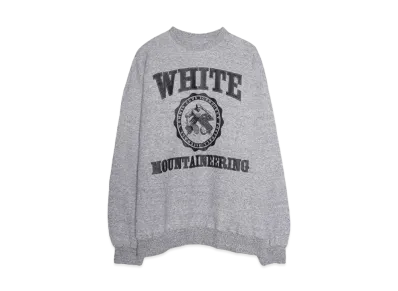 White Mountaineering COLLEGE LOGO SWEAT SHIRT "GRAY"