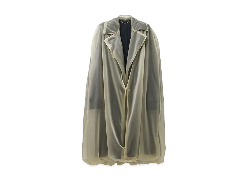 Alexander McQUEEN Detachable Cape Trench Coat "Black"