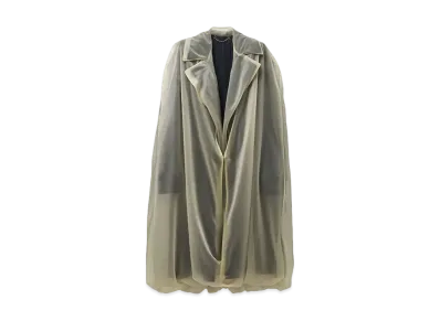 Alexander McQUEEN Detachable Cape Trench Coat "Black"