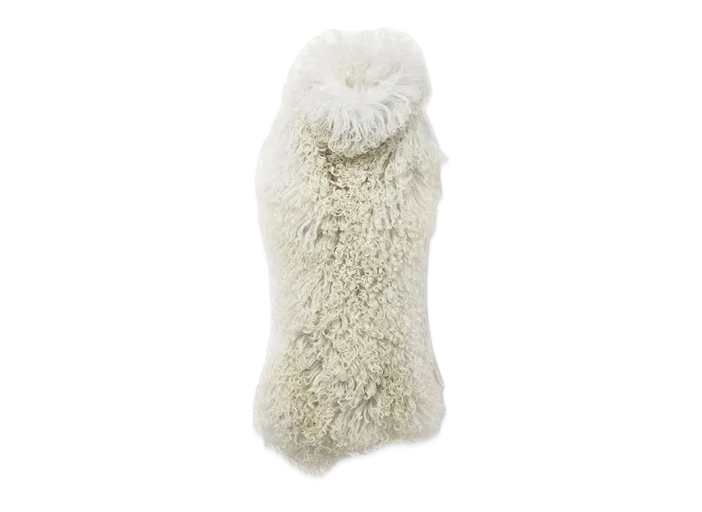 Alexander McQUEEN Sleeveless Shearling Top "Beige"