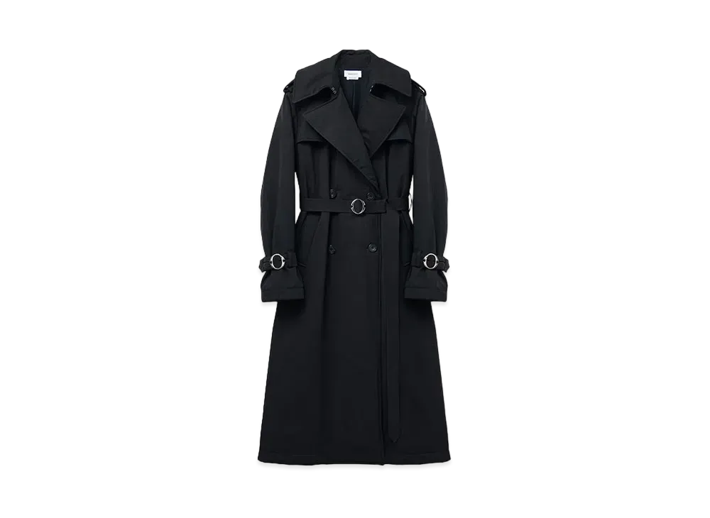Alexander McQUEEN Double-Breasted Trench Coat "Black"