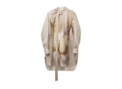Alexander McQUEEN Sculpted Bum Mini Shirtdress "Ecru"